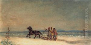 Sleigh Ride by Cornelius David Krieghoff