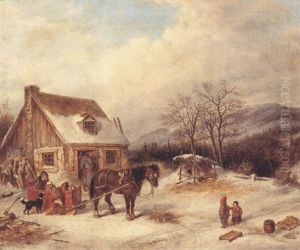 Habitant Home In Winter