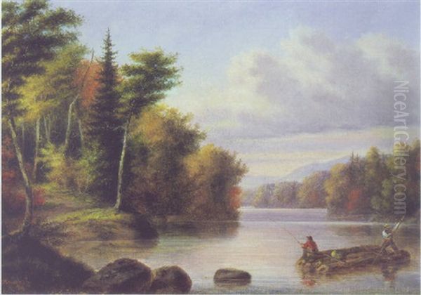 Fishing On Lake Magog - view 1