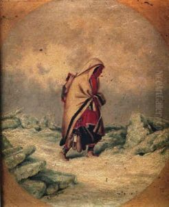 A Moccasin Seller Crossing The Ice A Moccasin Seller Crossing The Ice