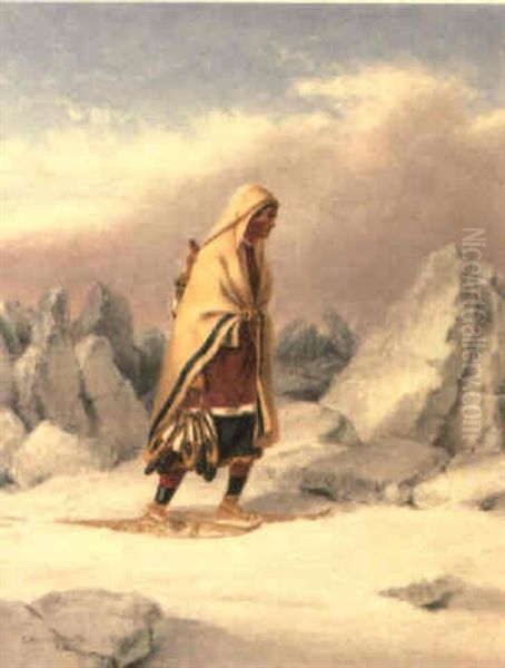 Mocassin Seller In Winter - view 1