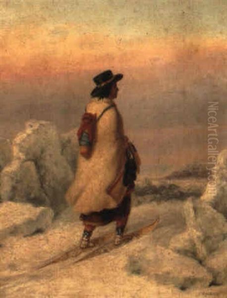 Moccasin Seller With Papoose - view 1