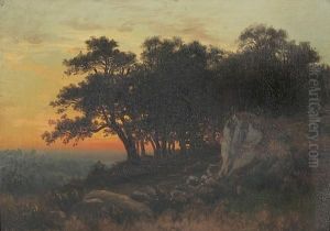 Sonnenuntergang Bei Michelbach Im Odenwald Sonnenuntergang Bei Michelbach Im Odenwald