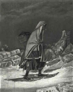 Moccasin Seller by Cornelius David Krieghoff