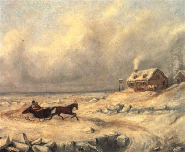 Ice Road Near Quebec - view 1