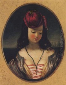 Portrait Of Louise by Cornelius David Krieghoff