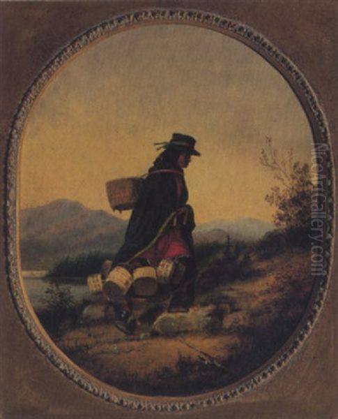Indian Basket Seller - view 1