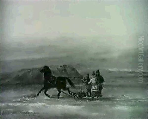 Habitants Crossing The Ice At Quebec - view 1