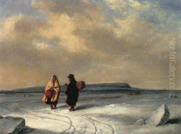 Ice Bridge Near Quebec - view 1