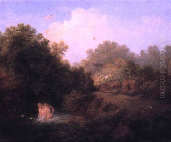 Bathers In An Arcadian Landscape - view 1