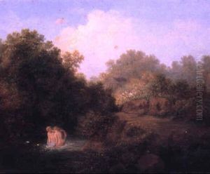 Bathers In An Arcadian Landscape