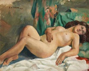 Le Repos De Paulette by Etienne-Auguste Krier