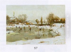 Eishockey by Wladimir G. Krikhatzkij