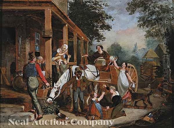 Return From The Market (study) - view 1