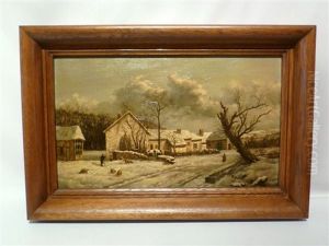 Vue De Village by Ernest Krins