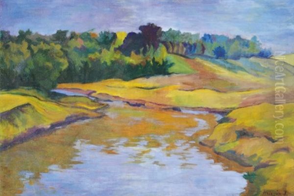 Autumn Landscape With A River - view 1