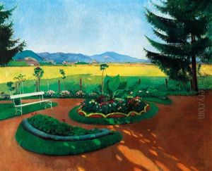 Park Scene With The Background