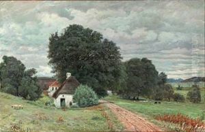 Landscape At Tingbaek Mill by Arnold Krog
