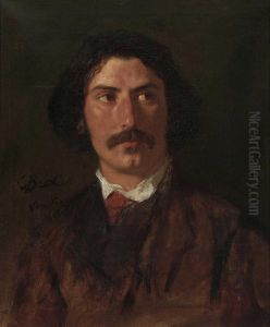 Bildnis Eines Jungen Mannes. by Carl Ludwig Friedrich Becker