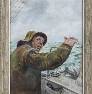 Babord Litt: A Little To The Port Side by Christian Krohg