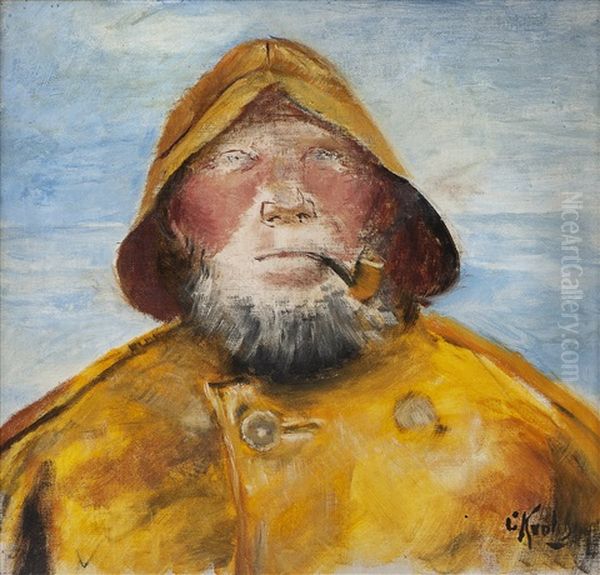 Fisherman With Pipe - view 1