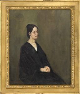 Kvinneportrett by Christian Krohg