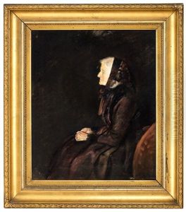 Marie Krohg I Profil by Christian Krohg