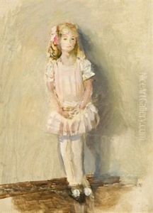 Pike I Rosa Kjole by Christian Krohg