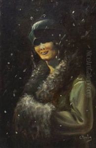 Kvinne I Snovaer by Christian Krohg