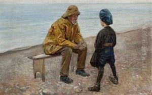 Gode Venner by Christian Krohg