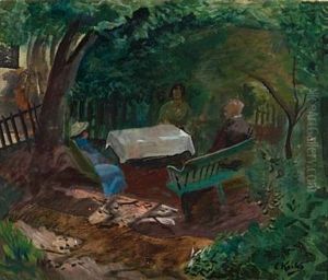 Fra Gronnegate 19 (study) by Christian Krohg