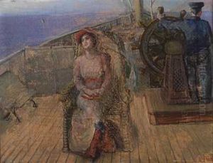 Hvile Pa Dekk by Christian Krohg