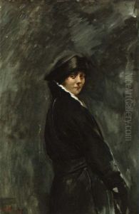 Dame I Sort by Christian Krohg