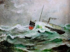 I Storm by Christian Krohg