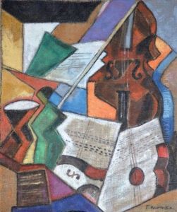 Nature Morte Au Violon by Frederico Kromka
