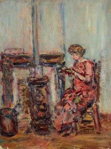 Femme Au Poele
