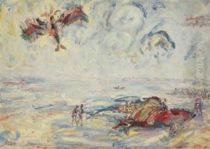 Le Cerf-volant Au Bord De La Mer by Paul Kron