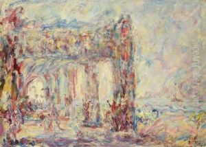 La Fete Des Enfants Au Bord De La Mer by Paul Kron