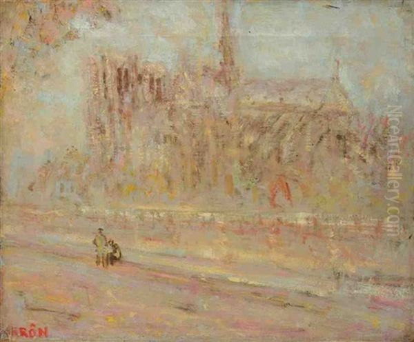 Paris, Notre-dame Vue Du Quai De La Tournelle - view 1