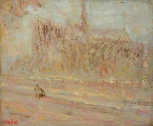 Paris, Notre-dame Vue Du Quai De La Tournelle by Paul Kron