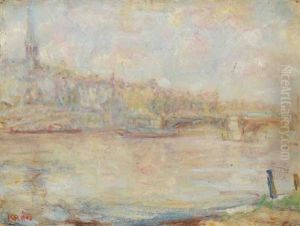Pont Sur La Seine by Paul Kron