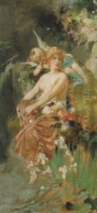 Flora Med Putto