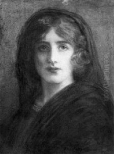 Portrait Of A Young Woman Wearing A Veil