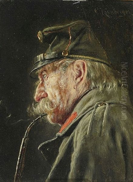 Pfeife Rauchender Veteran - view 1