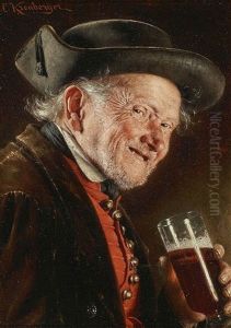 Bier Trinkender Bauer