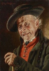 Bildnis Eines Bauern by Carl Kronberger