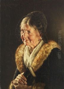Alte Dame Mit Gebetsbuch by Carl Kronberger