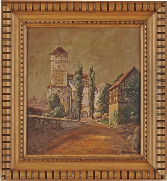 Nurnberg - Burg, Heidenturm Mit Kaiserburg - view 1