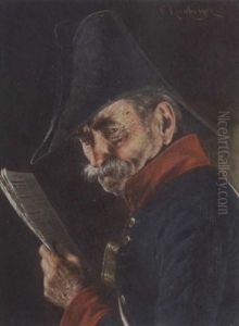 Alter Soldat Mit Zweispitz by Carl Kronberger