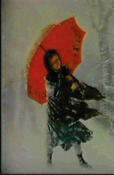 Children In A Snow Storm - view 1